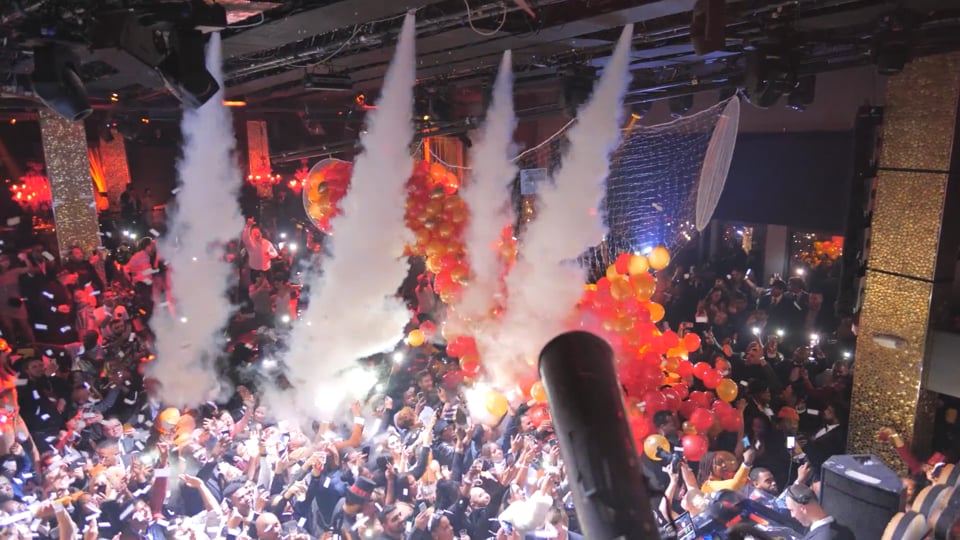 A nightclub celebration from the Send Me To Vegas tour film